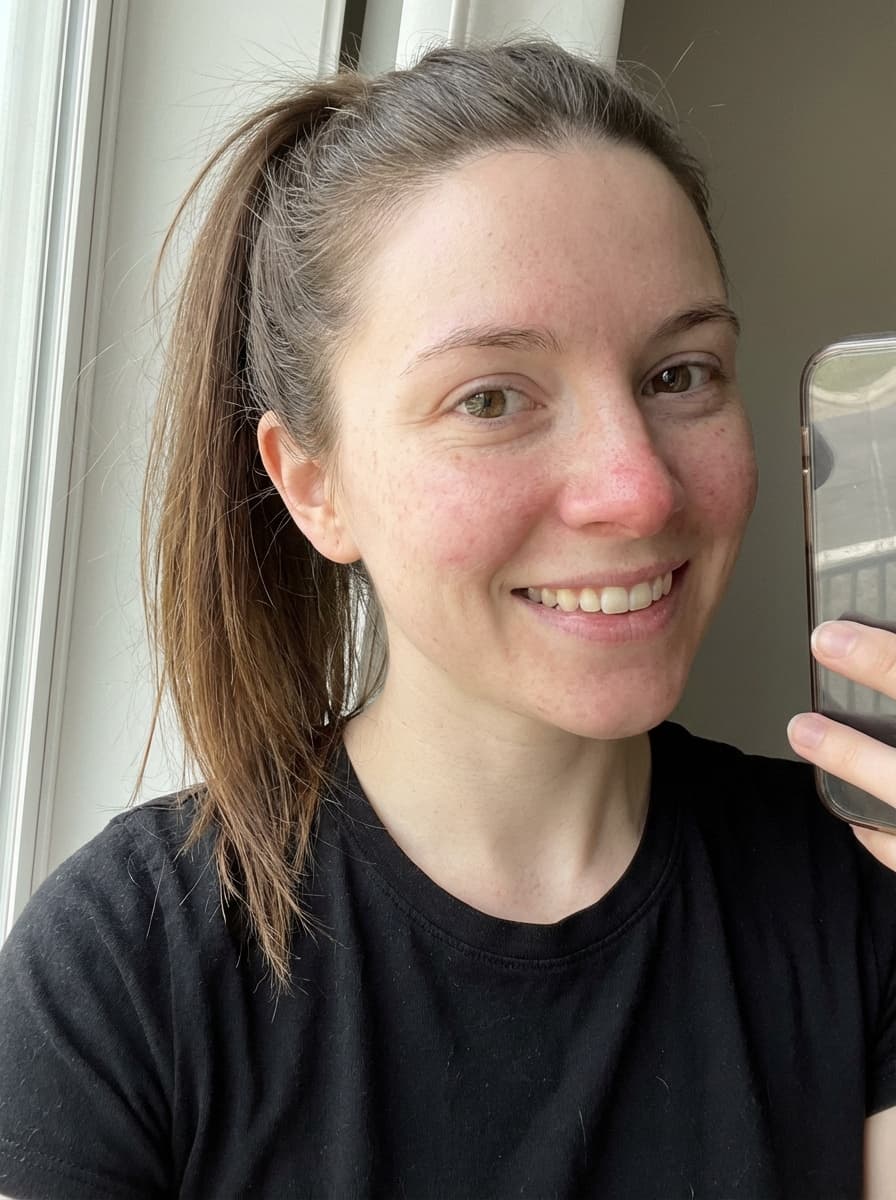 Before makeup enhancement